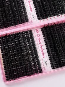 CMAYOME 720/648 片装合成睫毛胶水套装，D 卷合成睫毛嫁接套装，包含 10D + 20D + 30D + 40D + 50D + 60D + 80D + 100D + 120D + 150D，长度从 9 毫米到 18 毫米混合，蓬松柔软的合成睫毛。轻盈柔软，簇状设计。