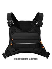 Men's Tactical Compact Chest Bag, Running Chest Pack, Running Vest Waist Bag, Chest Rig Running Pack - A - View 13