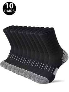 5/10/20 Pairs Men/Women Sports Socks, Comfortable & Durable, Anti-Slip Design, Suitable For Daily Fitness, Running, Tennis, Basketball, Climbing, All Seasons