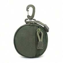 Multifunctional Key Holder Pouch, Coin Purse, Convenient For Outdoor Sports, Cycling, Military Style Small Round Bag - Multicolor - View 6