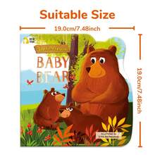 beartale 儿童睡前故事配对图画书，《动物睡前会说什么？》，色彩鲜艳，防水，促进儿童认知发展，学习英文字母，语言学习，教育工具，蒙特梭利教育理念，亲子睡前故事，学习材料，课堂玩具，儿童游戏，学生用品，文具，小学用品，男女皆宜，儿童生日礼物