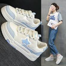 Retro Niche Casual Vulcanized Shoes For Women, New Spring/Autumn White Sneakers, Versatile Breathable Student Flat Shoes