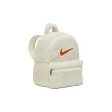 Nike Logo Backpack With Zip Closure, Made Of Polyester (Polyester Fiber), Regular Fit, Unisex And Couple Style. - Coconut Milk and  Orange - View 2