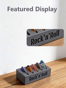 3D打印吉他拨片展示盒，适合吉他手和演奏家，可容纳10个拨片，时尚的吉他主题礼物，适合音乐爱好者和音乐家，可作为男孩女孩的生日礼物，也可作为万圣节、感恩节、圣诞节等节日的礼物。