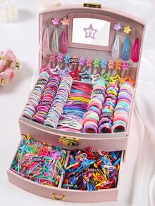 870 chiếc dây buộc tóc nhiều màu sắc đa năng dành cho bé gái, dây buộc tóc dễ thương cho tuổi teen, độ đàn hồi cao, bền, không gây hư tổn tóc, kẹp tóc mái, kẹp tóc mái đơn giản, kẹp BB, kẹp tóc nhỏ, phù hợp sử dụng hàng ngày và đi học. - Nhiều màu - Xem 8