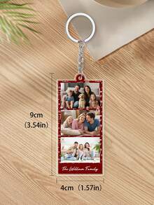 1个定制照片钥匙扣 - 5种款式，个性化照片吊坠，独特纪念品，定制照片钥匙扣，送给朋友、家人的礼物，生日礼物，情人节礼物，个性化定制礼物，情侣礼物，适用于家居、办公室、车钥匙等，情人节男士礼物，男友礼物，个性化配饰，背包吊坠，圣诞礼物，个性化礼物，实用时尚 - 彩色 - 查看 23