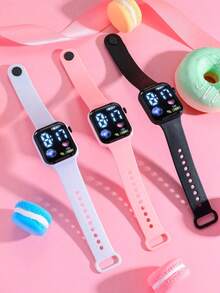 1pc Children's Electronic Watch, Showing Time And Date, Suitable For Festival Gifts Or Daily Use