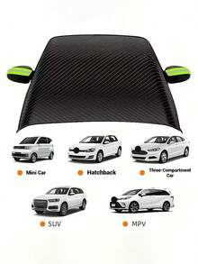 1pc Portable Foldable Windshield Sun Shade, Car Windshield Sun Visor, Effective UV Protection, Heat Insulation, Fits Most Vehicles, Easy Storage, Provides Heat & Weather Protection - Portable Design, Easy Installation & Removal, Outdoor Sun Shade & Snow Blocker - Multicolor - View 10