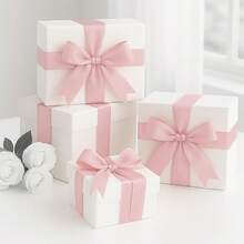 Baby Pink Satin Ribbons 40mm: Wide Fabric Ribbons For Gift Wrapping, Crafting, Party Decoration & 22m - Green - View 12