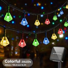 Solar Rhinestone Light, Solar Outdoor Decoration, 8 Lighting Modes, Suitable For Gardens, Camping, Parties, Independence Day, Christmas, Weddings, Dances, Birthdays, Courtyard Decoration, IP65) Waterproof - Multicolor - View 13