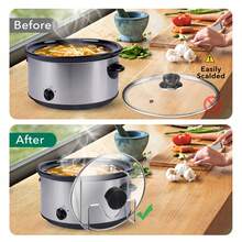 1 pieza Soporte para tapa de olla de acero inoxidable, diseño de sobremesa, ideal para la cocina del hogar, almacena y accede fácilmente a las tapas de las ollas, mantiene el mostrador organizado, regalo perfecto para Navidad o Ramadán, solución de almacenamiento de cocina, artículo esencial para el hogar - Multicolor - Ver 4