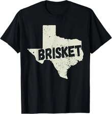 Texas Brisket State T-Shirt - Black - View 1