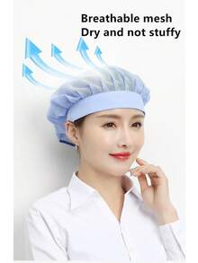 3pcs,Chef Hat Reusable Cooking Hair Net, Adjustable Cooking Hat With Elastic Band,  For Kitchen Coffee Restaurant Food Service, Kitchen Supplies, Accessories,Mesh Hair Nets Cap For Food Service Kitchen - Nhiều màu - Xem 3