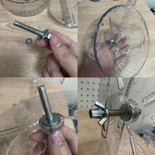 1pc Hamster Toy Set, Acrylic Material Quiet Running Wheel, Transparent Stand Exercise Spinner, Small Pet Play, Training, Entertainment Toy, Hamster Gift, Animal Festival Gift, Valentine's Day Animal Gift - Clear - View 7