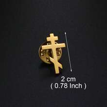 1 chiếc ghim cài áo hình đại bàng Đức, biểu tượng Om trong đạo Hindu, biểu tượng người Amazigh Berber ở Ma-rốc, và biểu tượng chữ thập Chính thống giáo Đông phương. - Nhiều màu - Xem 10
