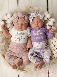 18 Inch/45 Cm Adorable Peaches Full Body Silicone Vinyl Reborn Doll - Handmade 3D Painted Lifelike Sleeping Newborn | Artist-Painted, Collectible Gift, Anatomically Accurate