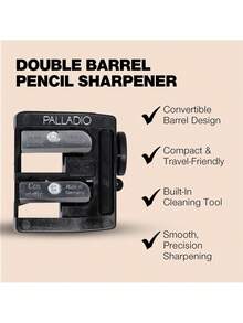 Sacapuntas manual doble cosmético maquillaje, ojos, delineador afilalápices, tajalápiz, tajador, afilador, o afila,36661999 - Multicolor - Ver 5