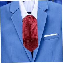GAROZATION Accesorios de disfraces Correas de amarre correa de amarre bufanda para hombre corbata Polister - Rojo oscuro - Ver 8
