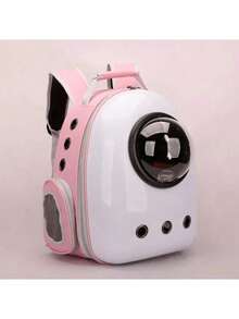 宇航员猫咪背包 - 泡泡窗太空舱宠物包，透气透明猫狗旅行包，适合徒步旅行和航空旅行 - 彩色 - 查看 2