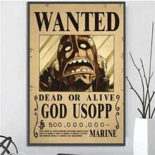 ONE PIECE Set de 1/2/3/6 pósteres de pared de , pósteres de "Se Busca" con personajes como Shanks, Sabo, Ace, Boa Hancock, Trafalgar Law, Gol D. Roger, Yamato, etc. (sin marco)