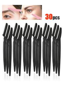 40/30/20/12/6/3/1 件套。眉毛修剪器和剃须刀套装，眉毛修剪器和剃须刀，去角质和脱毛工具，体毛修剪器和面部及眉毛剃须刀套装，长柄刀片带精密保护盖，面部剃须刀片，带保护盖的眉毛修剪器刀片和剃须刀。