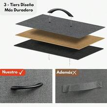 Printer StandsGOMYHOME Archivador Móvil con 3 Cajones Grandes Gabinete de Archivos con Ruedas para Oficina en Casa Soporte de Impresora Mesa Lateral de Almacenamiento de Tela Color Marrón - Marrón - Ver 8