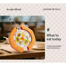 1pc Fate Spinner Fidget Toy, Creative Novelty Decision Maker, Spin Wheel To Relieve Stress, Can Be Hung On Bags Or Used As Keychain - Multicolor - View 5