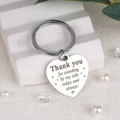 1pc Maid Of Honor Gifts Keychain - Funny Thank You Gift For Friends Sister, Bridesmaid Proposal Keychains For Wedding Day