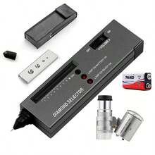 60X Mini LED Magnifier, Diamond Tester, High Precision Jewelry Diamond Tester, Professional Diamond Selector Measurement Tool Suitable For Beginners And Experts, DIY Jewelry Making Tools And Accessories, Battery-Powered Diamond Tester - Multicolor - View 10