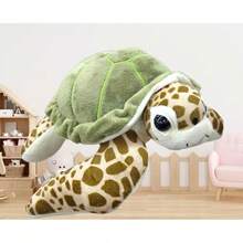 Peluche de Tortuga Marina, Verde 30cm, Tortuga Muñeco Realista, Niños Colección Marina - 1 - Ver 2