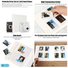 256 Pockets Photo Album Fujifilm  11 12 9+ 40 Evo Liplay 90 8 Instant Camera/ Link SP - 1 Printer, Photo Album Zink 2x3 inch Photo/Mint Zip Instant Camera PrinterWhite - 256 bolsillos blanco - Ver 1