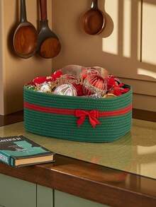 1个情人节礼物篮，收纳篮，糖果礼篮，情人节收纳篮，礼物篮，适合卧室客厅收纳，适合冬季收纳，氛围收纳篮，情人节礼物收纳篮 - 彩色 - 查看 5