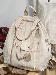 Peach Tree Travel Backpack, Dual-Use Handbag & Shoulder Bag, Laptop Bag, Couples Bag, Waterproof Compartment, Large Capacity, Multi-Pocket, Portable, Ideal For Travel, Holiday, Gym, School, Business, Gift For Valentine's Day, Halloween, Christmas - Multicolor - View 10