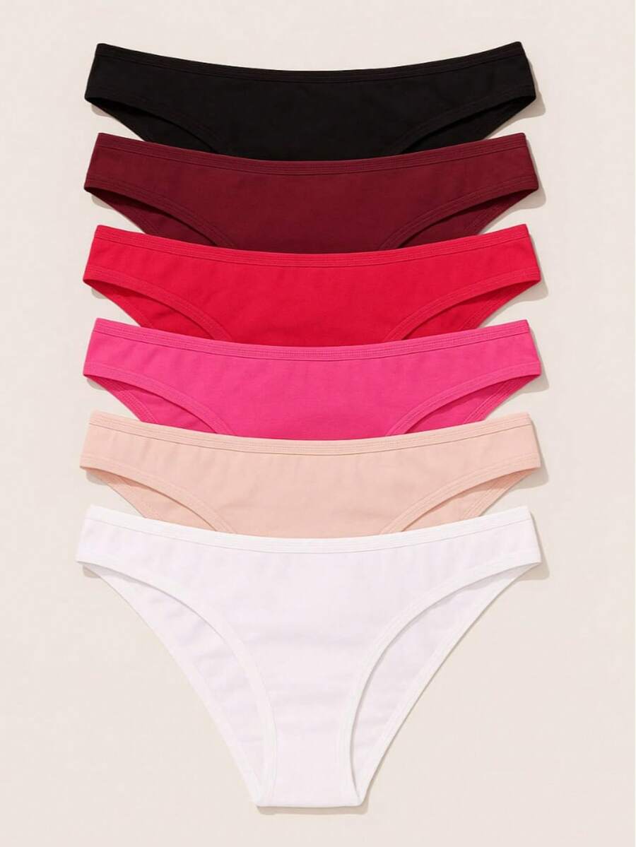 kit 10 Calcinhas conforto, tanga100% algodão. Ref001 - Multicolorido - Visão 1