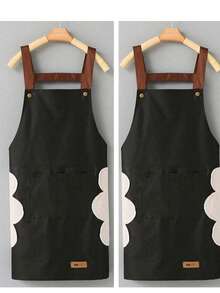 Cute & Creative Waterproof Apron With Bib, Suitable For Cooking, Household Chores, Personalized Pattern Design, No-Sleeve Adult Workwear, Kitchen, Bathroom, Home, Household Suppliers - Multicolor - View 12