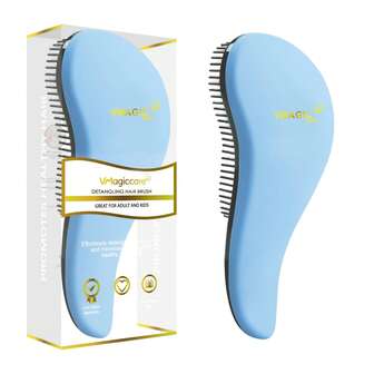 VMAGIC care Blue Detangling Comb - Easy To Brush Through Tangled Hair - Best Comb/Brush For Men And Women - Suitable For Wet Or Dry Hair