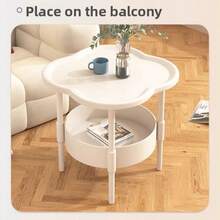 1件创意现代简约移动边桌，适用于客厅、卧室、阳台 - 可用作咖啡桌、沙发边桌、床头柜 - 彩色 - 查看 10