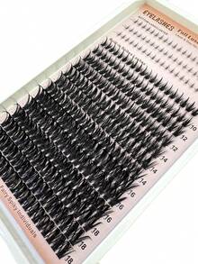 HBZGTLAD 新款16排300D/200D/160D/100D/60D蓬松假睫毛簇+下睫毛，含睫毛夹，适合日常及派对使用，DIY睫毛嫁接，假睫毛