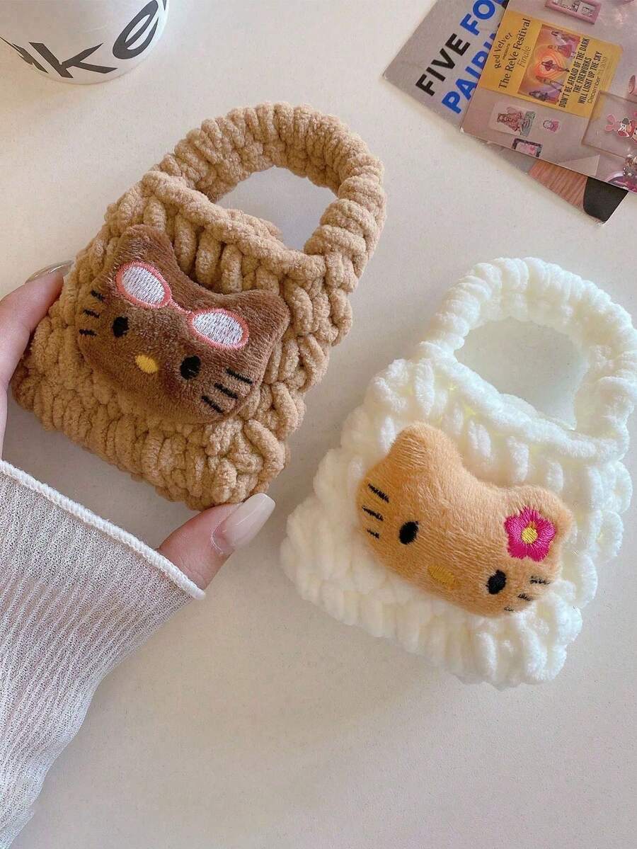 Sanrio 1Pc Hello Kitty Handheld Earphone Storage Bag Mini Protective Case Gift - View 1