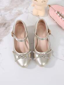 2026 New Fashionable Versatile High Heels, Suitable For Spring, Autumn, All Seasons, Elegant Campus Student Princess Shoes - Gold - View 10