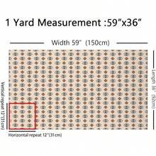 Feelyou - Tela de tapicería azul del suroeste para sillas, tela geométrica de The Yard Western Decor  nativo americano, diseño decorativo impermeable al aire última intervensión, tela de 3 - Multi410 - Ver 3