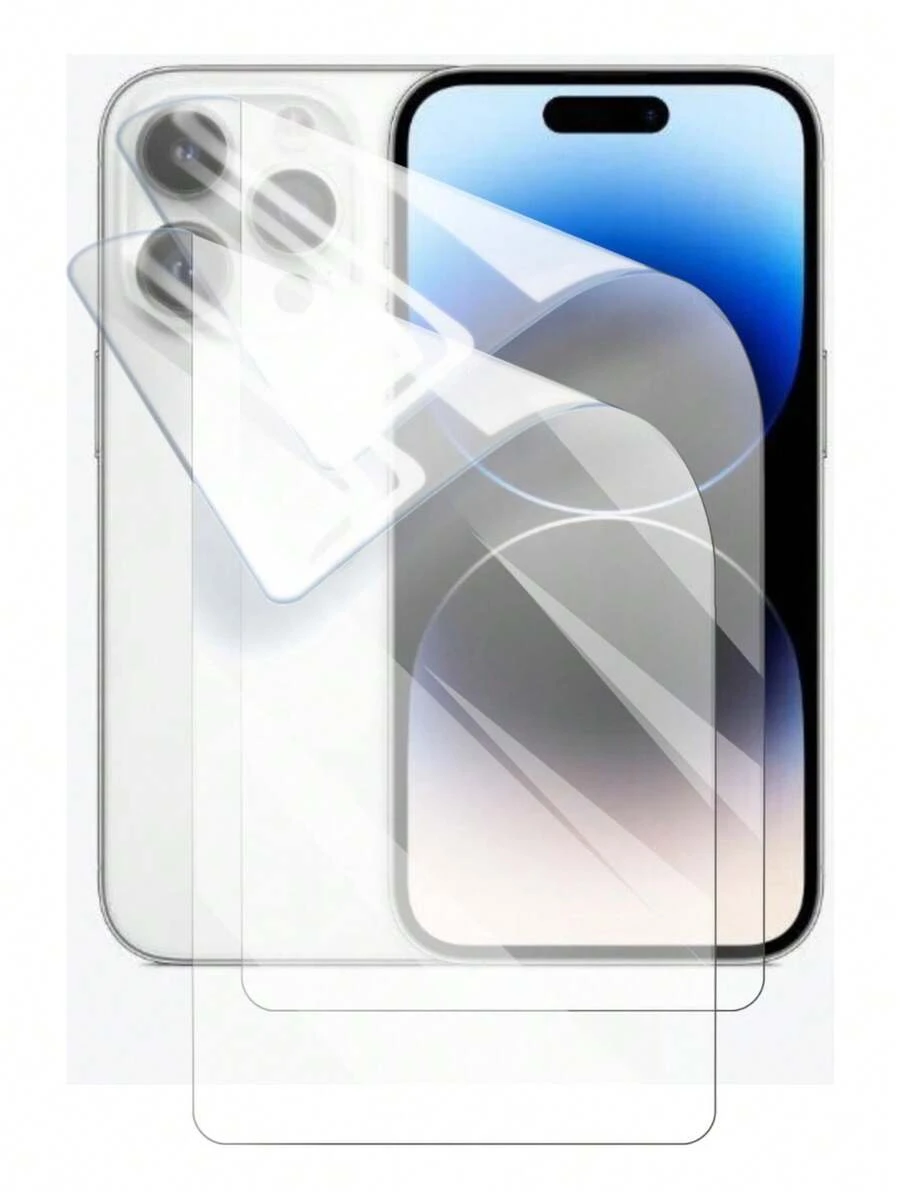 Iph 14 Pro Max - 2 Micas Hidrogel Diferentes acabados - HD - Ver 1