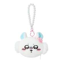 Miniso Chiikawa Series Momonga Plush Coin Purse Accessory - Soft Plush Material Pearl Chain & Cherry Blossom Decoration Bag/Portable Coin Storage Accessory(1 PC) - White - View 7
