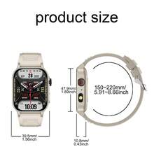 LIGE's New Smart Watch Has 370 MAh Large-Capacity Battery, 100+ Sports Modes, Running Timer, Sleep Monitoring, Music Playback, Multiple Dial Customization Switches, Waterproof Fashionable Sports Watch - Black - View 8