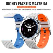 Dây đeo silicon 22mm tương thích với Watch GT 6 Pro 46mm/GT5 GT4 GT3 GT2/Watch5/Ultimate, dây đeo thay thế cho vòng đeo tay Amazfit Balance. - 22mm - Xem 4