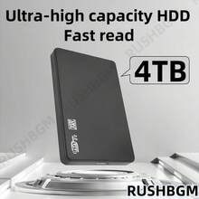 2TB/4TB Portable Hard Drive, 2TB/4TB High-Capacity USB 3.0 Hard Drive, Suitable For All Kinds Of Laptop Office, Students, Professionals To Use/File/Video/Music Storage Expansion Backup - 4TB - 查看 1