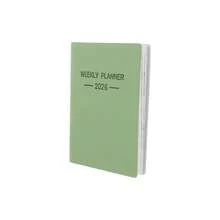 Calendario de bolsillo: Planificador pequeo 2026, cuaderno semanal mensual, diario compacto, agenda mensual para bolso, oficina, escuela y viajes, color verde - Verde - Ver 1