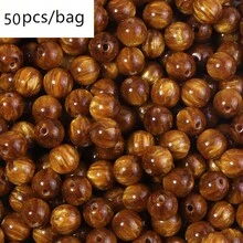 50pcs/Pack Dark Tone Iridescent Starry Sky Tie Dye Beads, 8mm Faux Tiger Eye Round Beads, DIY Bracelet Necklace Jewelry Making Dark Color Beads - Dark Starry Sky Beads - View 12