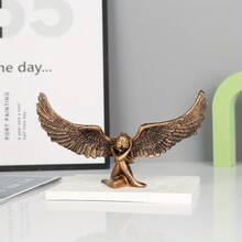 Decoración de alas de ángel de lujo, adorno de escritorio artístico, artesanía de resina de estilo nórdico, decoración de entrada/gabinete, decoración de estilo Ins - Multicolor - Ver 10
