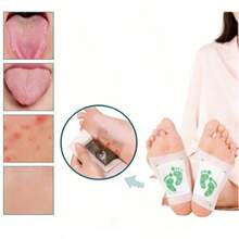 10/20/30/50/100片装深层清洁草本足膜，蕴含生姜油和竹炭，天然成分，呵护足部健康